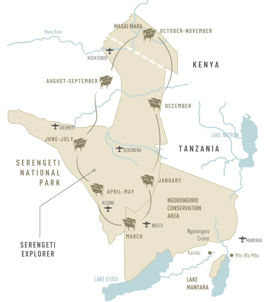 Serengeti Map Migration
